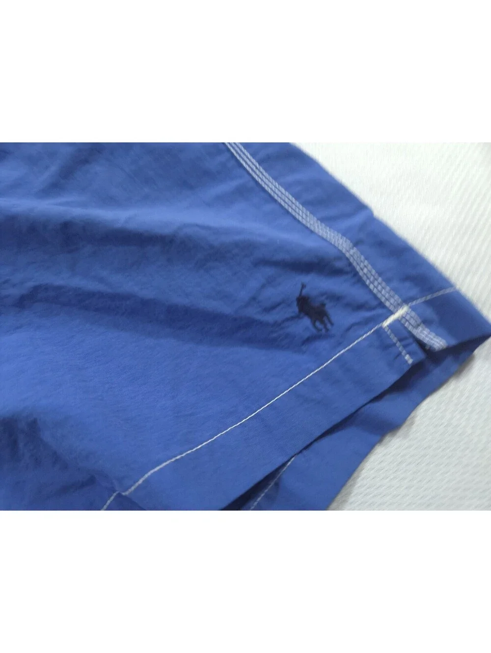 Polo Ralph Lauren Swim Trunks Mens Large Blue Cargo Mesh Lined Shorts Vintage